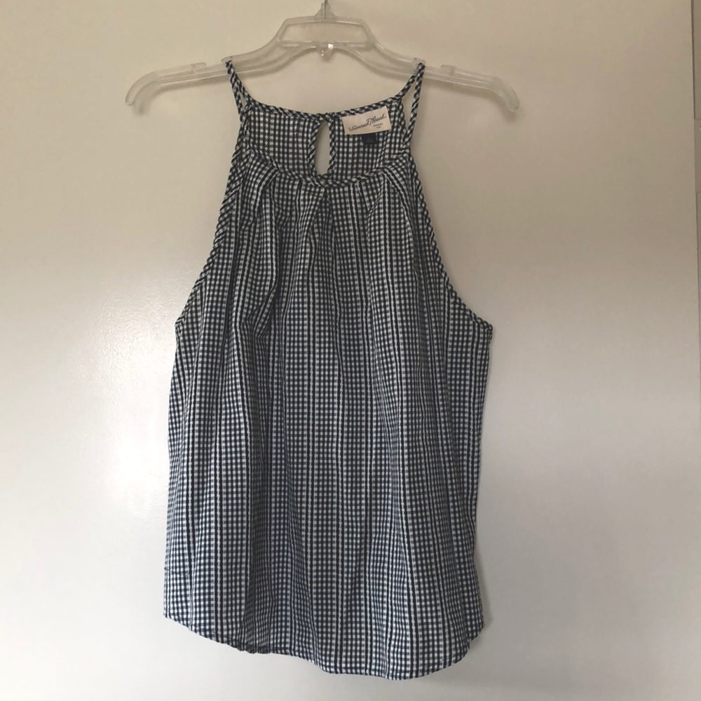 Black and white checkered tank top
